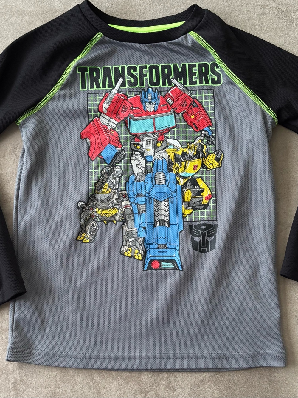 Transformers boys size 8 long sleeve shirt